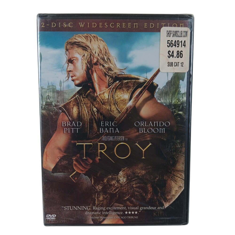 Troy DVD 2-Disc Widescreen Edition Brad Pitt Eric Bana Orlando Bloom Action Epic